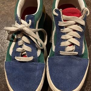 Vans Kids Shoes in Blue, Green, and Red